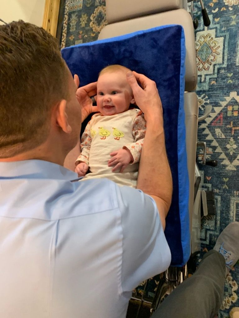 babies getting adjusted