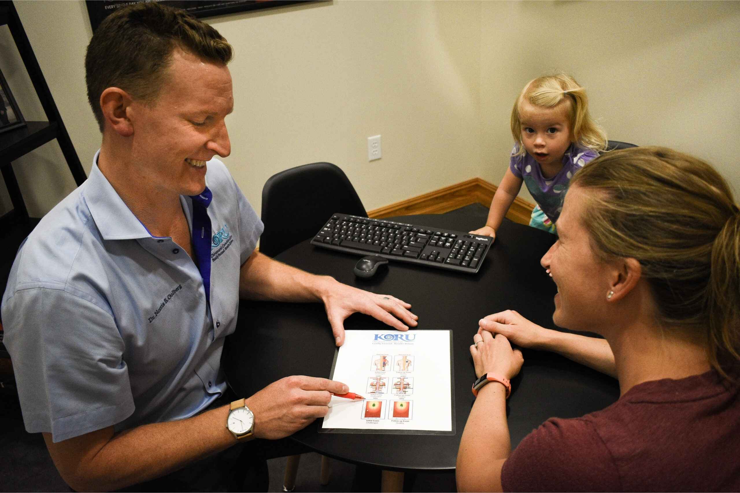 a nucca doctor discussing different testing performed 
