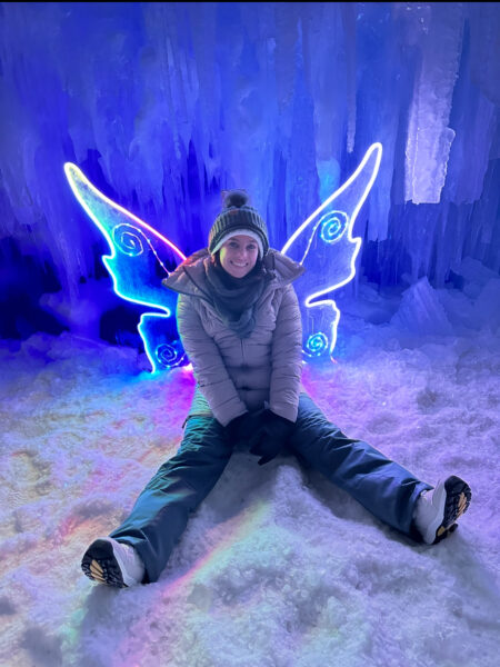 Dr Tiffany in the snow
